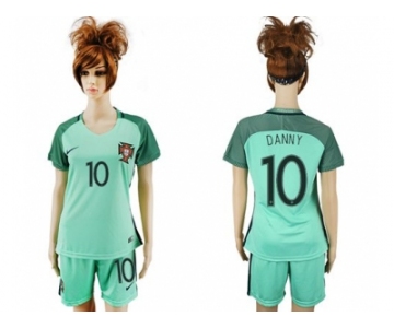 Women Portugal #10 Danny Away Soccer Country Jersey