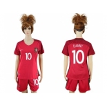 Women Portugal #10 Danny Home Soccer Country Jersey