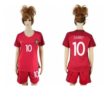 Women Portugal #10 Danny Home Soccer Country Jersey