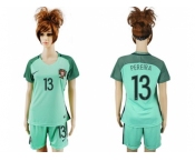 Women Portugal #13 Pereira Away Soccer Country Jersey