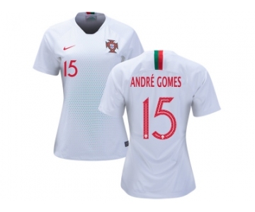 Women Portugal #15 Andre Gomes Away Soccer Country Jerseys