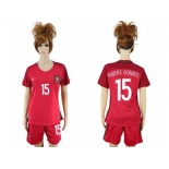 Women Portugal #15 Andre Gomes Home Soccer Country Jersey