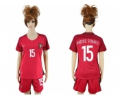 Women Portugal #15 Andre Gomes Home Soccer Country Jersey