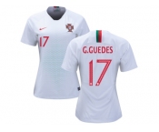 Women Portugal #17 G.Guedes Away Soccer Country Jersey