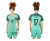 Women Portugal #17 Nani Away Soccer Country Jersey