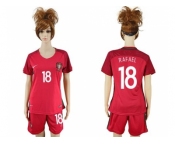 Women Portugal #18 Rafael Home Soccer Country Jersey