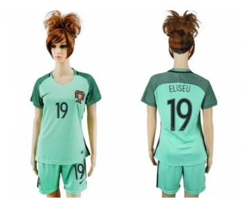 Women Portugal #19 Eliseu Away Soccer Country Jersey