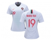 Women Portugal #19 Mario Rui Away Soccer Country Jersey