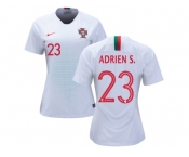 Women Portugal #23 Adrien S. Away Soccer Country Jersey