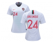 Women Portugal #24 Joao Cancelo Away Soccer Country Jersey