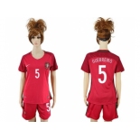 Women Portugal #5 Guerreiro Home Soccer Country Jersey