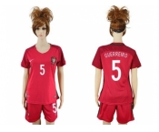 Women Portugal #5 Guerreiro Home Soccer Country Jersey