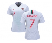 Women Portugal #7 Ronaldo Away Soccer Country Jerseys