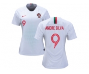 Women Portugal #9 Andre Silva Away Soccer Country Jersey