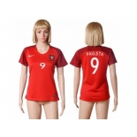 Women Portugal #9 Pauleta Home Soccer Country Jersey