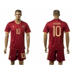 Russia #10 Arshavin Red Home Soccer Country Jersey