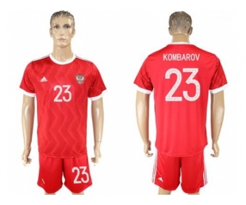 Russia #23 Kombarov Federation Cup Home Soccer Country Jersey