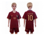 Russia #10 Arshavin Home Kid Soccer Country Jersey