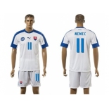 Slovakia #11 Nemec Home Soccer Country Jersey