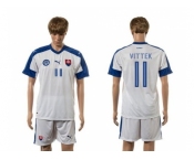 Slovakia #11 Vittek Home Soccer Country Jersey