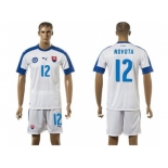 Slovakia #12 Novota Home Soccer Country Jersey