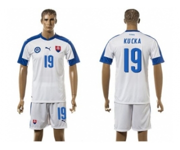 Slovakia #19 Kucka Home Soccer Country Jersey