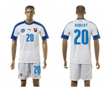 Slovakia #20 Robert Home Soccer Country Jersey