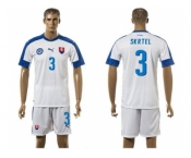 Slovakia #3 Skrtel Home Soccer Country Jersey