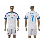 Slovakia #7 Weiss Home Soccer Country Jersey