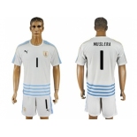 Uruguay #1 Muslera Away Soccer Country Jersey