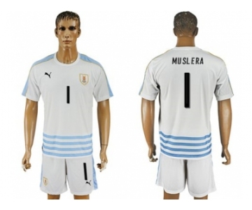 Uruguay #1 Muslera Away Soccer Country Jersey