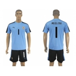 Uruguay #1 Muslera Home Soccer Country Jersey