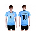 Uruguay #10 D.Forlan Home Soccer Country Jersey