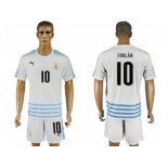 Uruguay #10 Forlan Away Soccer Country Jersey