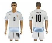 Uruguay #10 Forlan Away Soccer Country Jersey