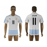 Uruguay #11 Stuani Away Soccer Country Jersey1