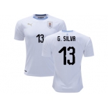 Uruguay #13 G.Silva Away Soccer Country Jersey