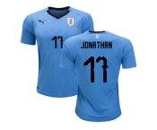 Uruguay #17 Jonathan Home Soccer Country Jersey