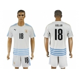 Uruguay #18 Rolan Away Soccer Country Jersey