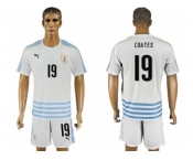 Uruguay #19 Coates Away Soccer Country Jersey