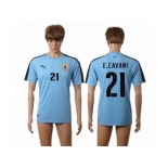 Uruguay #21 E.Cavani Home Soccer Country Jersey1