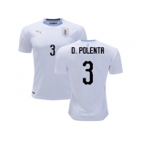 Uruguay #3 D.Polenta Away Soccer Country Jersey