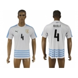 Uruguay #4 Fucile Away Soccer Country Jersey1