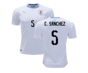 Uruguay #5 C.Sanchez Away Soccer Country Jersey