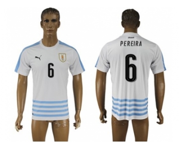 Uruguay #6 Pereira Away Soccer Country Jersey1