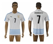 Uruguay #7 Rodriguez Away Soccer Country Jersey1