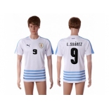 Uruguay #9 L.Suarez Away Soccer Country Jersey1