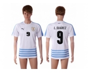 Uruguay #9 L.Suarez Away Soccer Country Jersey1