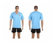 Uruguay Blank Home Soccer Country Jersey1