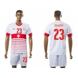 Switzerland #23 Shaqiri Away Soccer Country Jersey